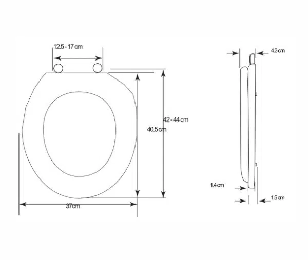 ASIENTO REDONDO DE PLÁSTICO 42cm - Imagen 5