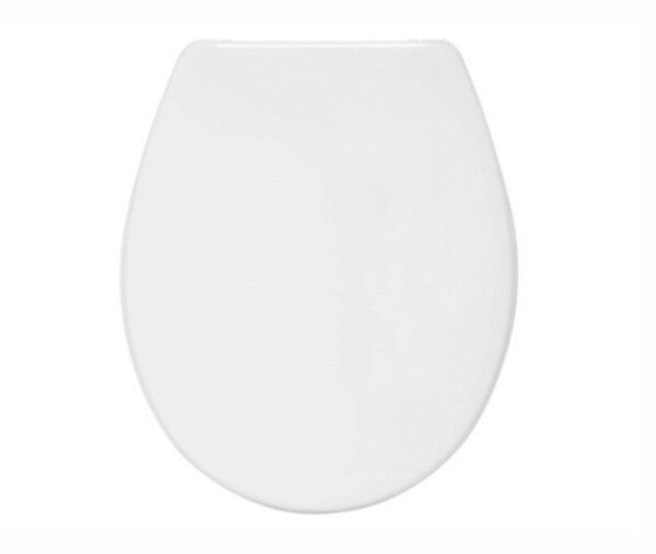 ASIENTO WC REDONDO  CORALINK Bisagra Cromada.