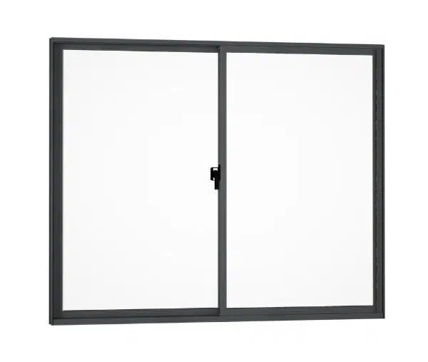 VENTANA ALUMINIO ANTRACITA TERMOPANEL 140X120CM