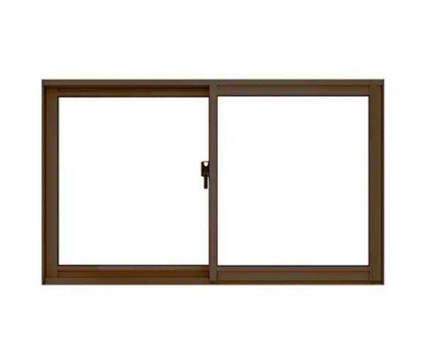 VENTANA ALUMINIO MADERA TERMOPANEL 100X60 CM