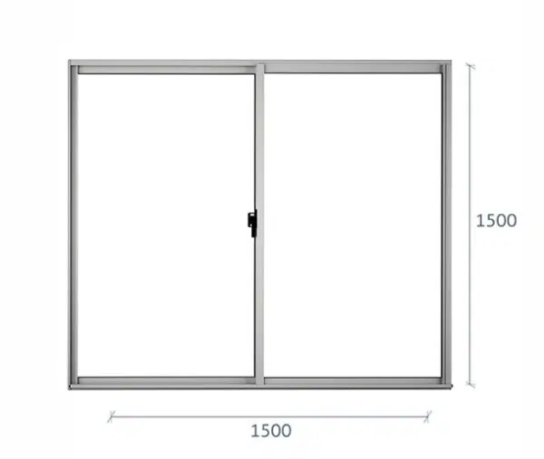 VENTANA ALUMINIO MATE 150X150 CM - Imagen 2