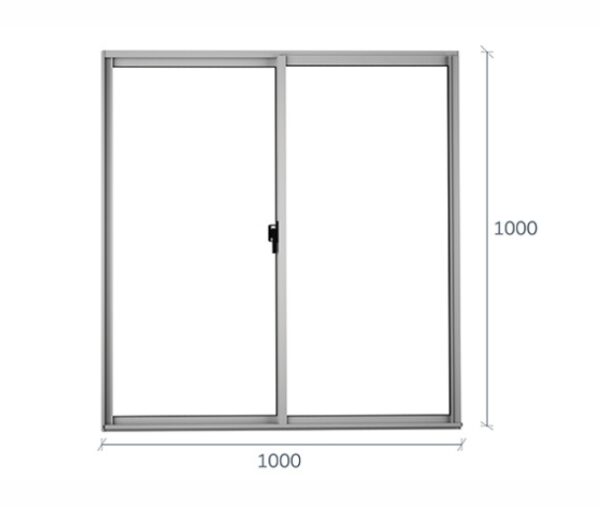 VENTANA ALUMINIO NEXT MATE 100X100 - Imagen 2