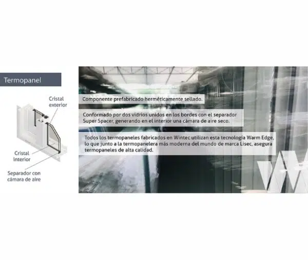 PUERTA PVC TERMOPANEL 150X205 - Imagen 3