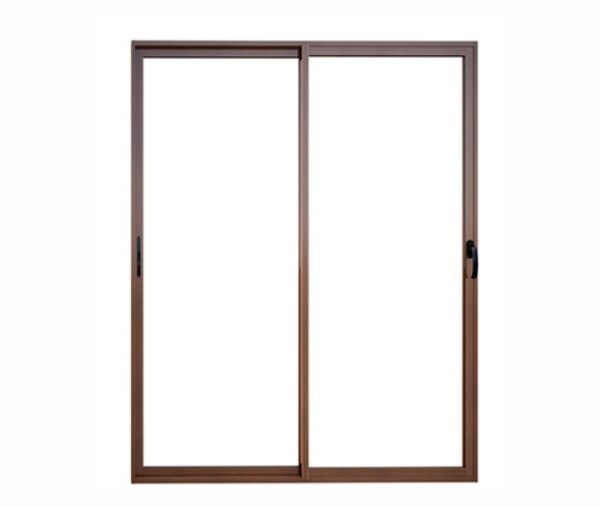 PUERTA ALUMINIO MADERA TERMOPANEL 150X205