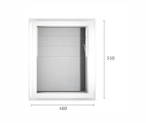 VENTANA PVC BLANCO 46X55 CM - Imagen 2