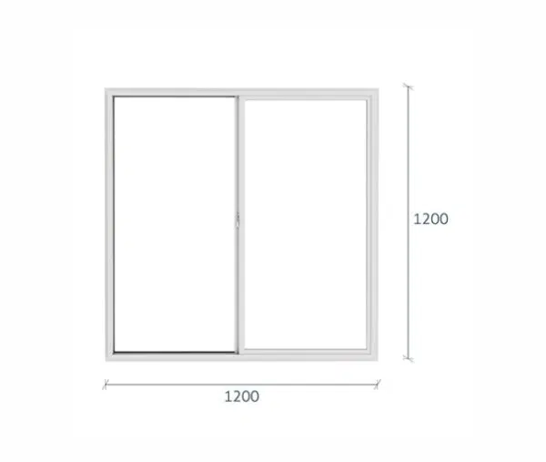 VENTANA PVC BLANCO 120X120 CM - Imagen 2