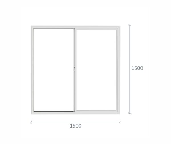 VENTANAL PVC TERMOPANEL 150X150 CM - Imagen 2